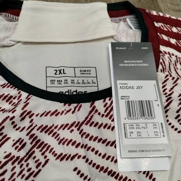 Adidas Mexico 22" Mens Away Jersey - Picture 6 of 10